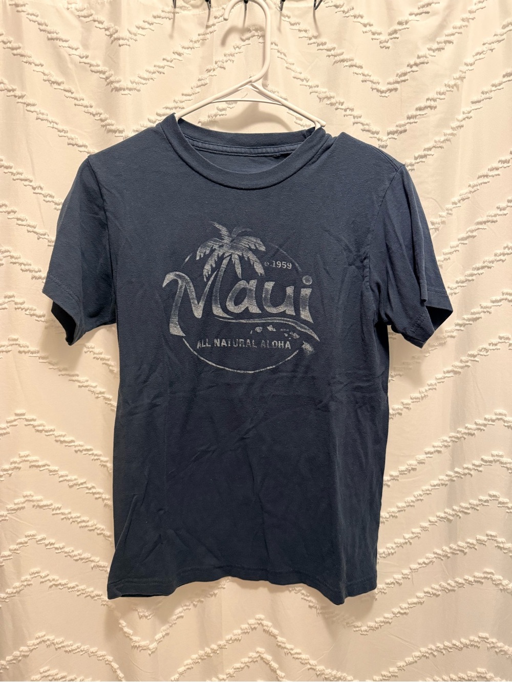 Graphic Crew Neck T-Shirt - Navy
